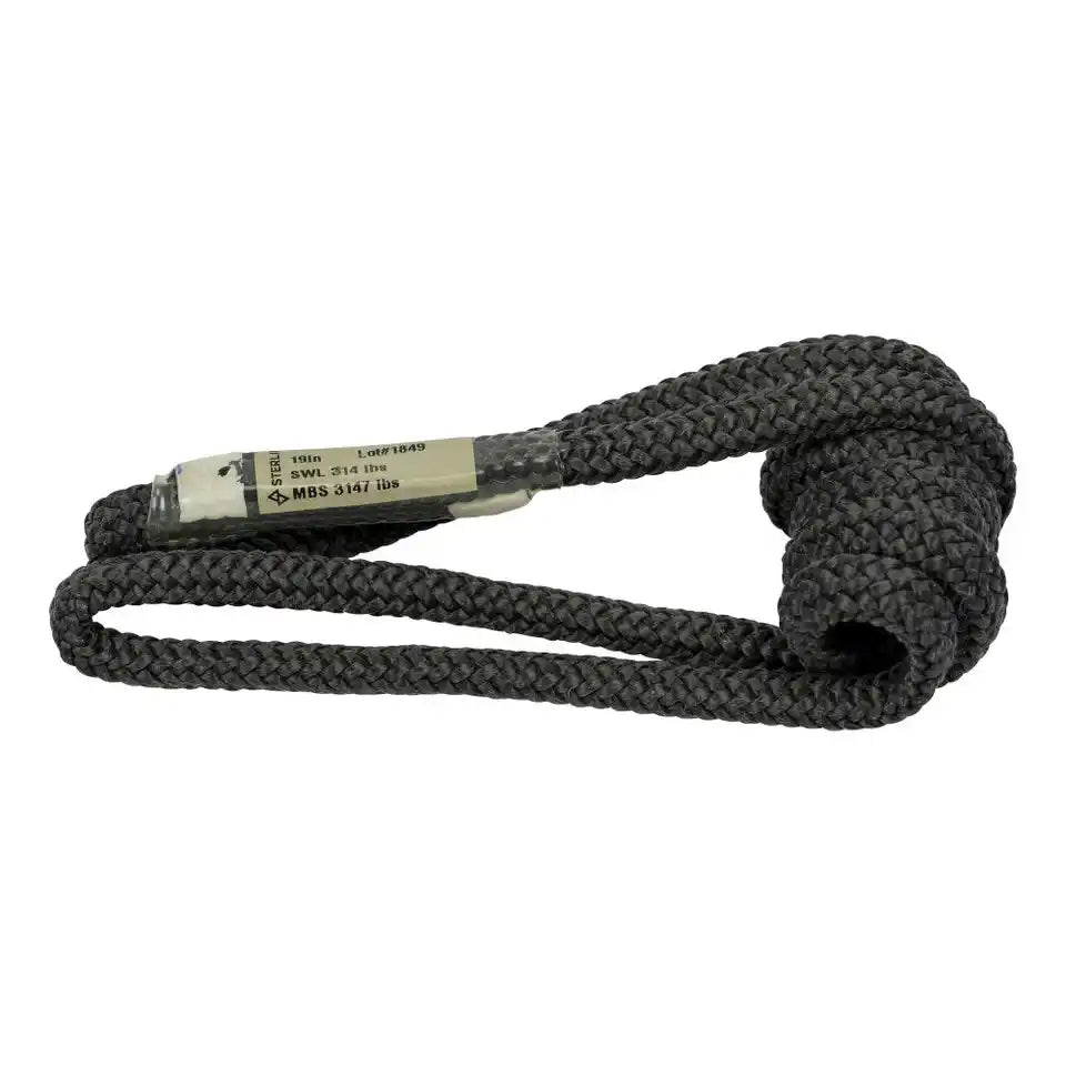 Sterling 6 8Mm Hollowblock2 19 Inch Loop Colour Black