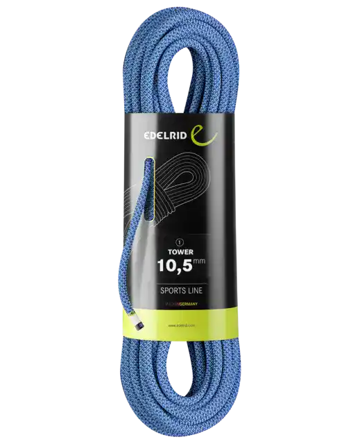 Edelrid Tower 10.5mm Dynamic Gym Climbing Rope - Per Metre Colour Aqua Blue