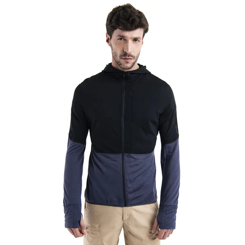 Icebreaker Merino Blend 200 Descender Mens Long Sleeve Zip Hoodie