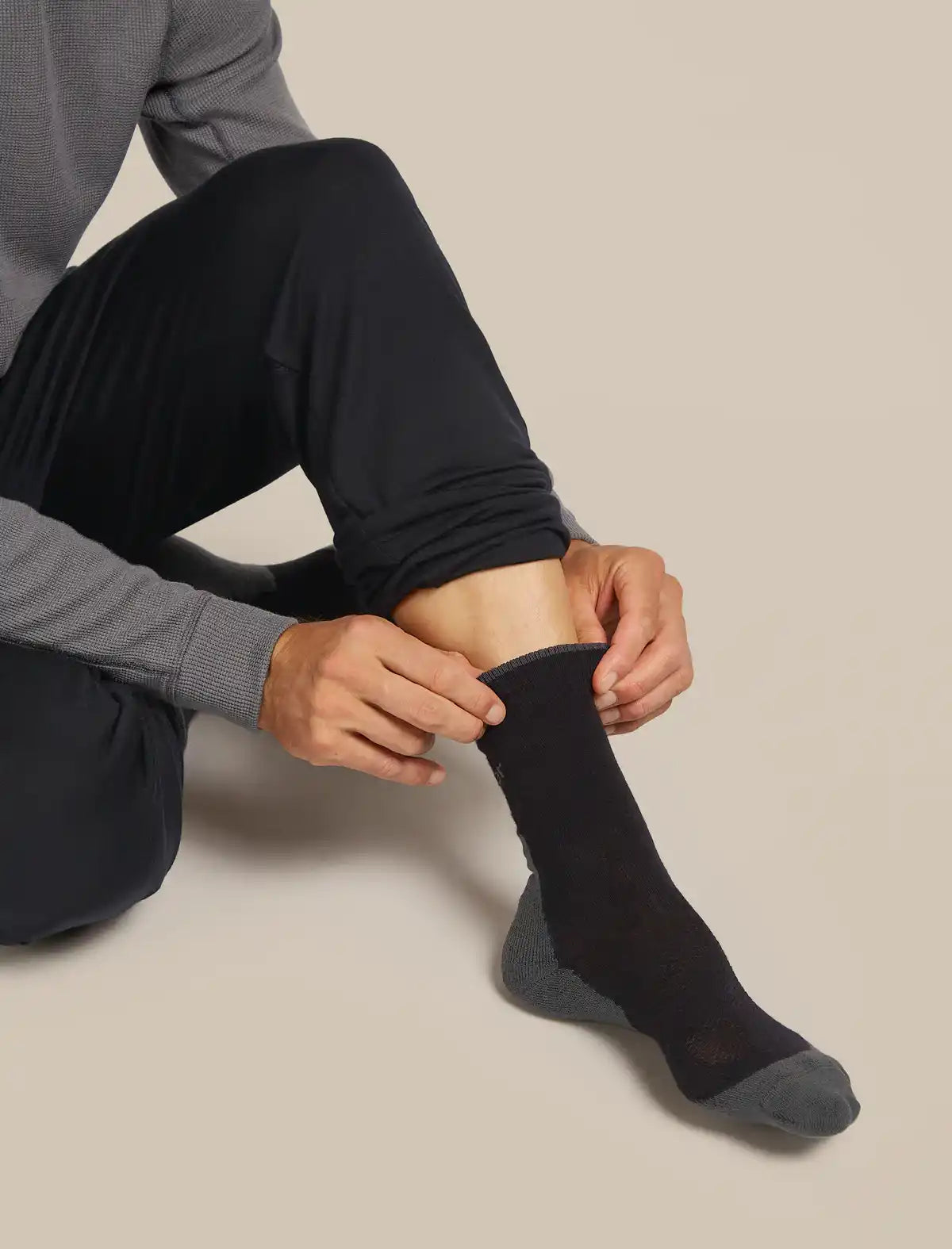 Icebreaker Hike+ Light Crew Mens Socks