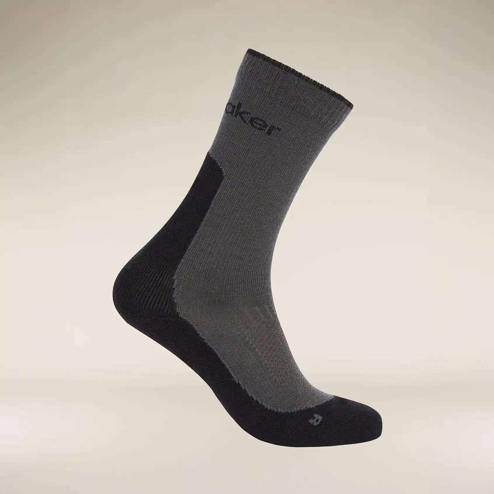 Icebreaker Hike+ Light Womens Socks Colour Obsidian_Black