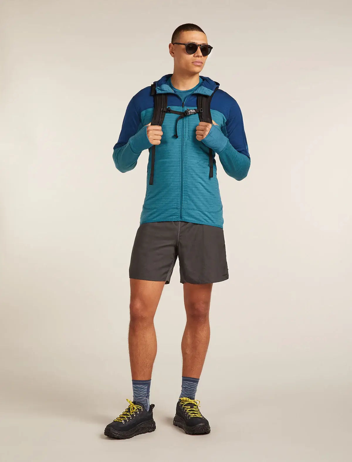 Icebreaker Merino Blend 300 RealFleece Descender Mens Hooded Jacket