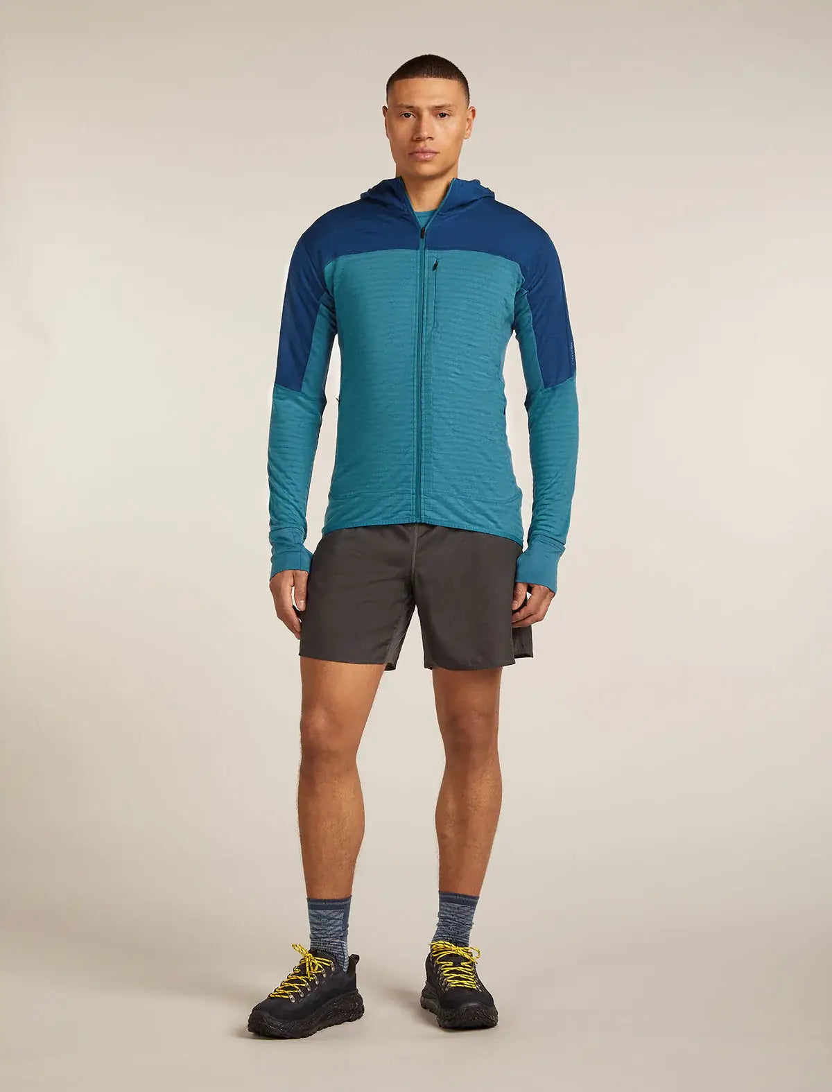 Icebreaker Merino Blend 300 RealFleece Descender Mens Hooded Jacket