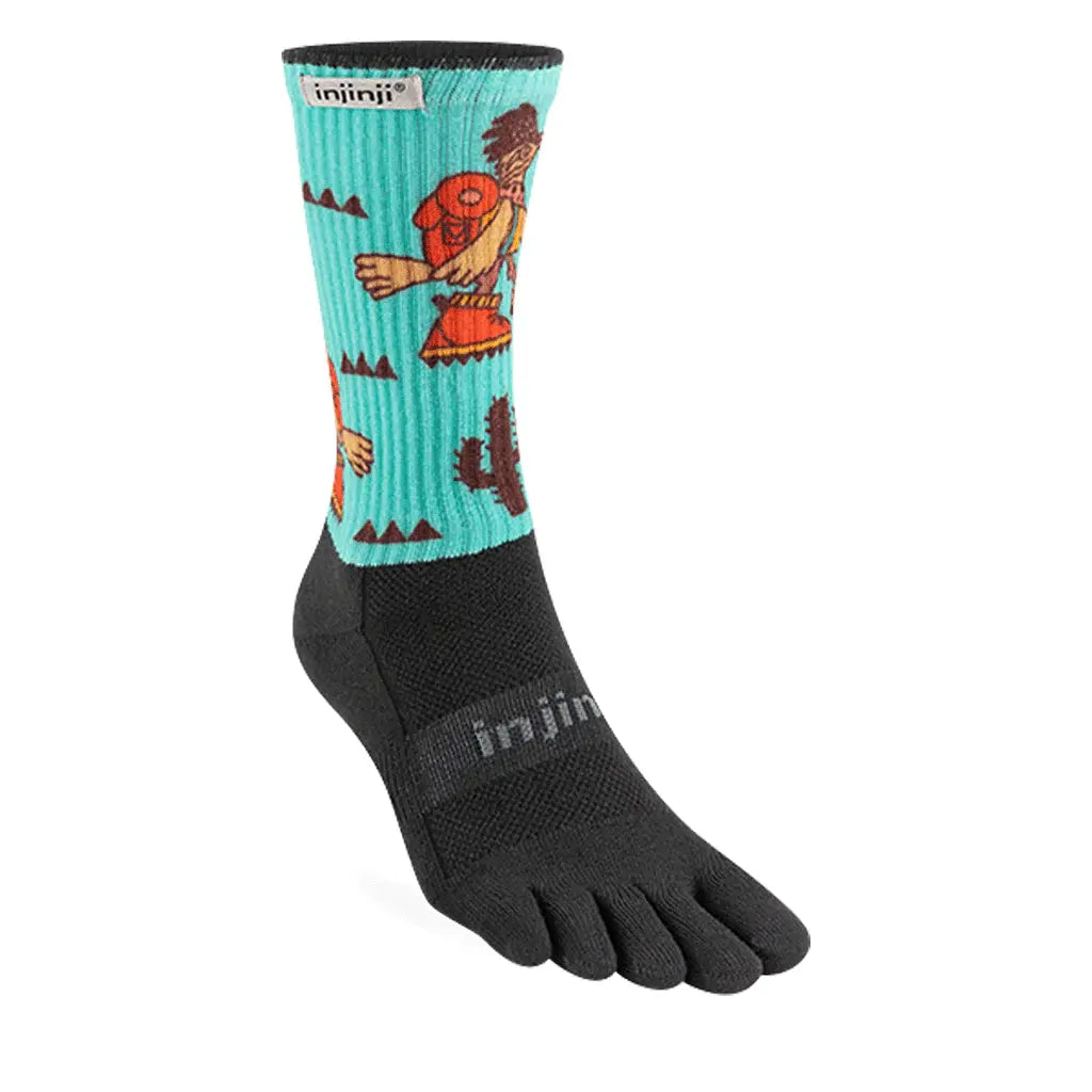 Injinji Artist Design Mens Trail Crew Socks