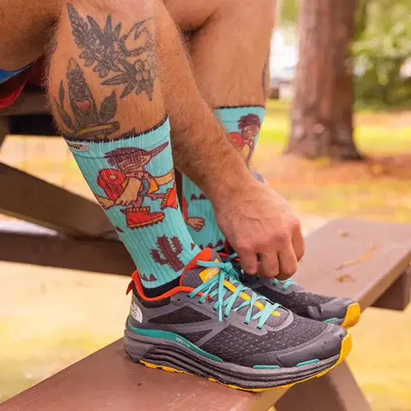 Injinji Artist Design Mens Trail Crew Socks