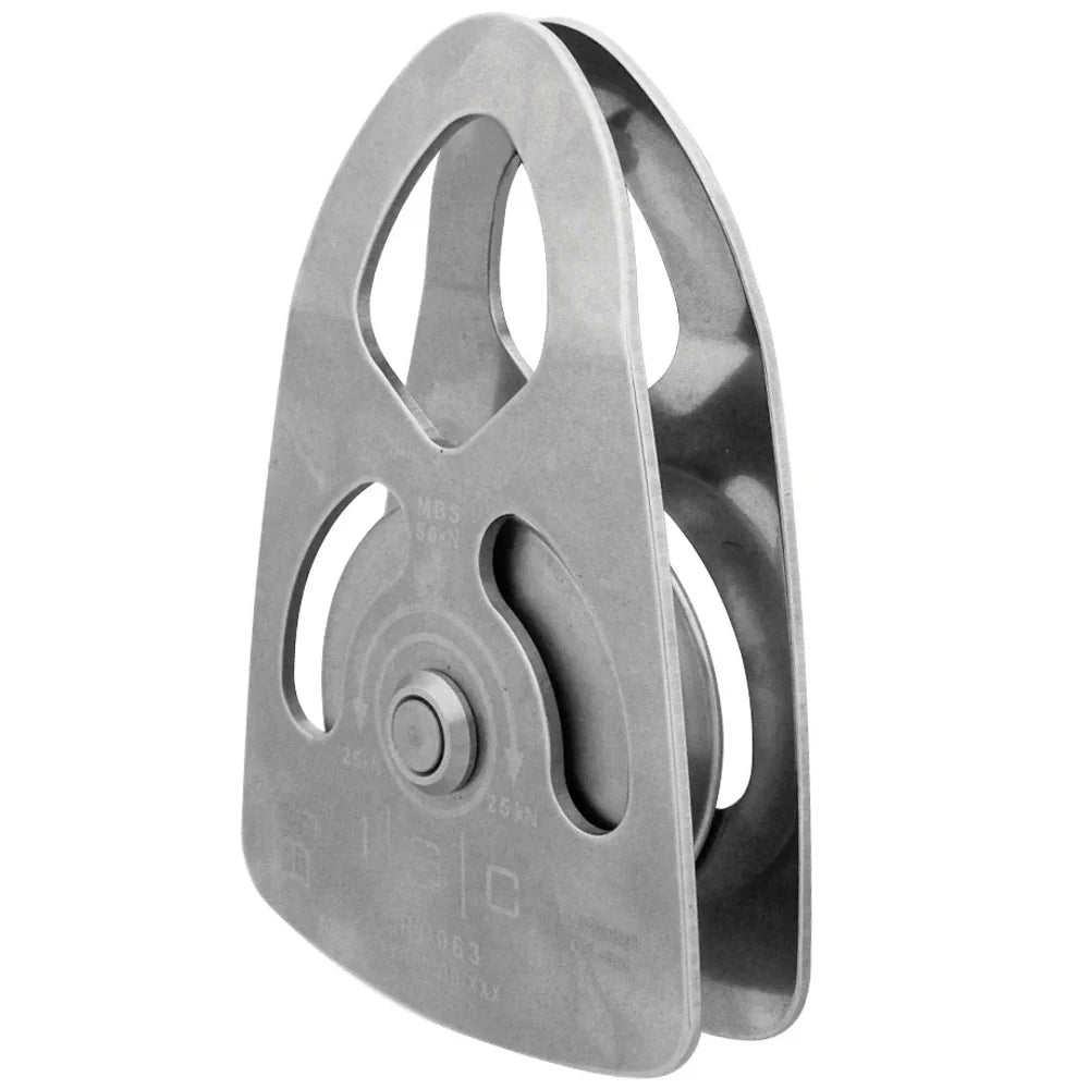 Isc Medium Single Stainless Steel Prussik Industrial Rigging Pulley Colour Stainless Steel