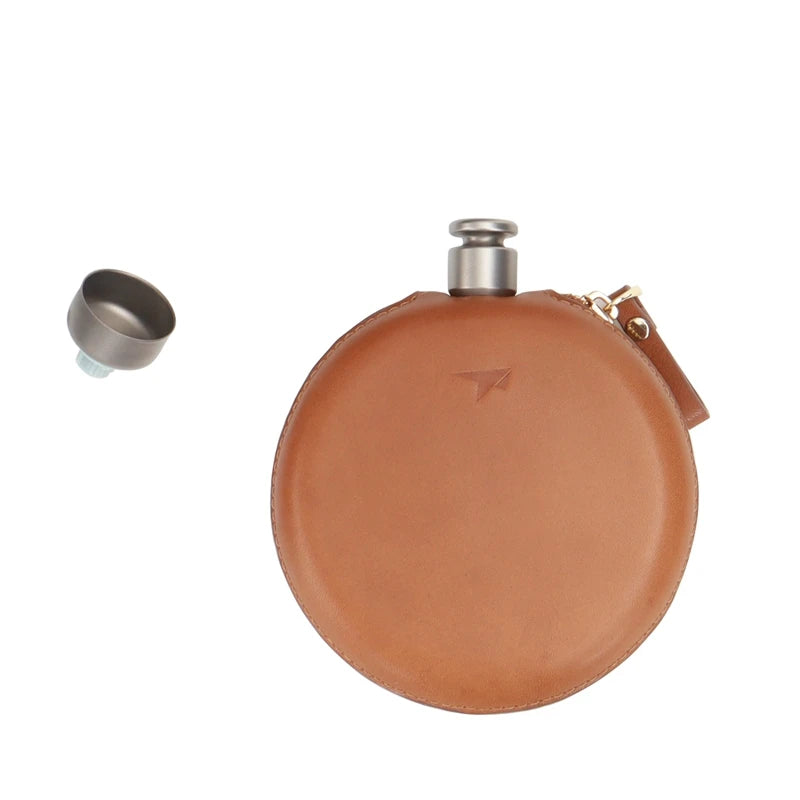Keith Titanium Round Hip Flask
