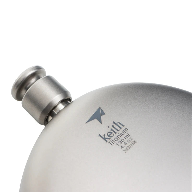 Keith Titanium Round Hip Flask
