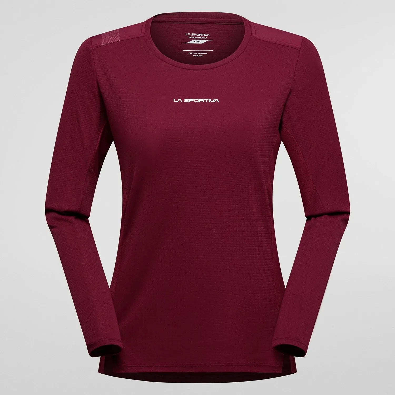 La Sportiva Beyond Womens Long Sleeve Shirt Colour Maroon