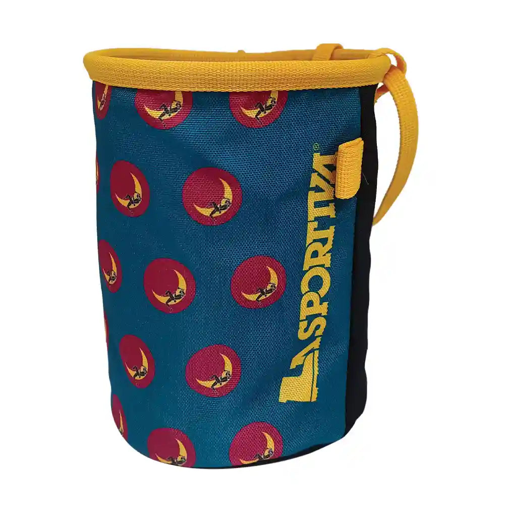 La Sportiva Climbing On The Moon Chalk Bag Colour Blue