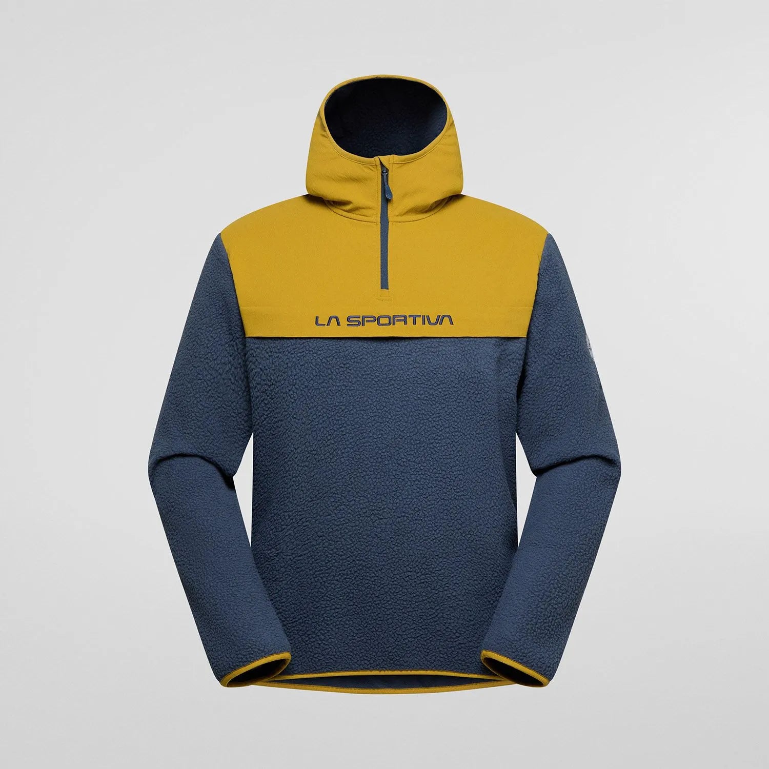 La Sportiva Guidance Sherpa Mens Hooded Fleece Jacket Colour Night Sky_Savana