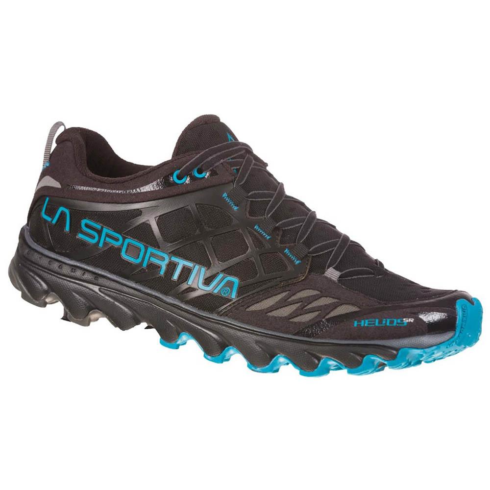 La Sportiva Helios Sr Mens Trail Running Shoe Black Tropic Blue Inte Colour Black_Tropic Blue