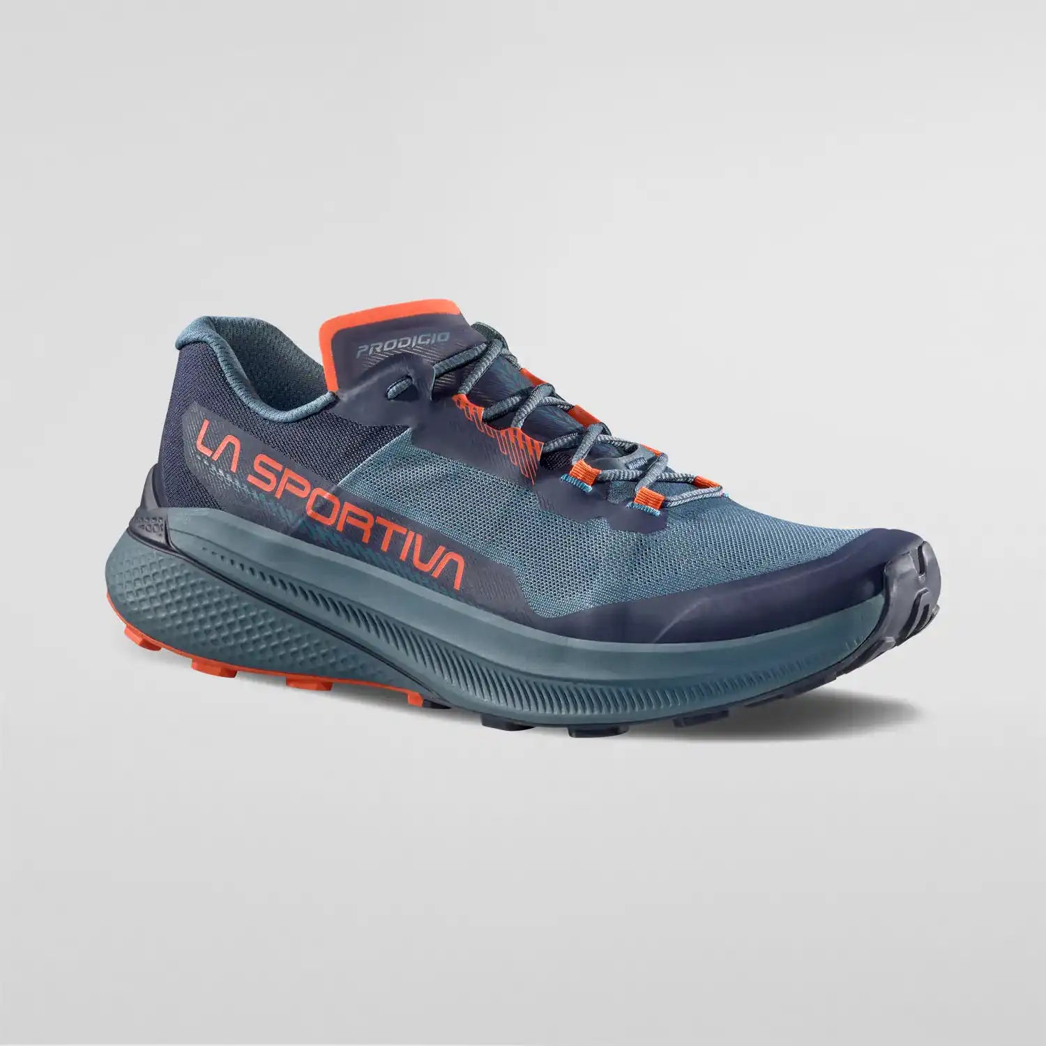 La Sportiva Prodigio Mens Trail Running Shoe Hurricane Deep Sea Colour Blue