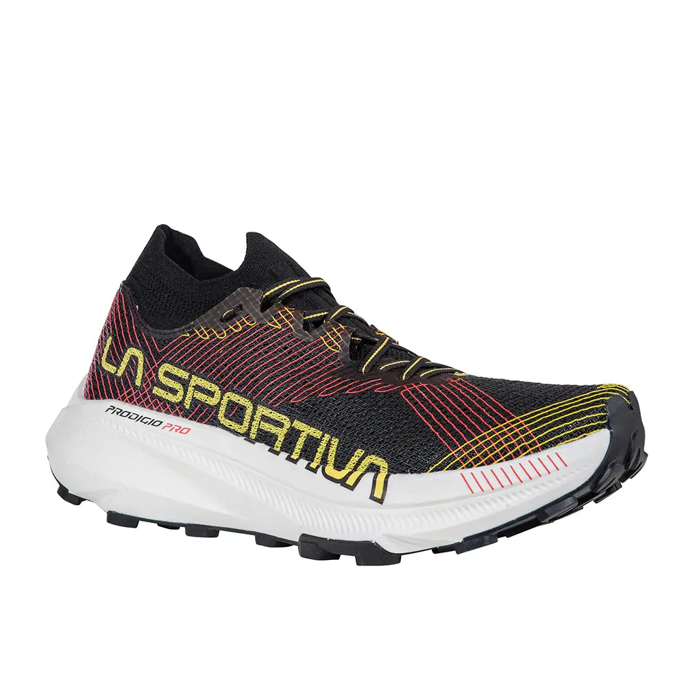 La Sportiva Prodigio Pro Mens Trail Running Shoe Black Yellow Colour Black_Yellow
