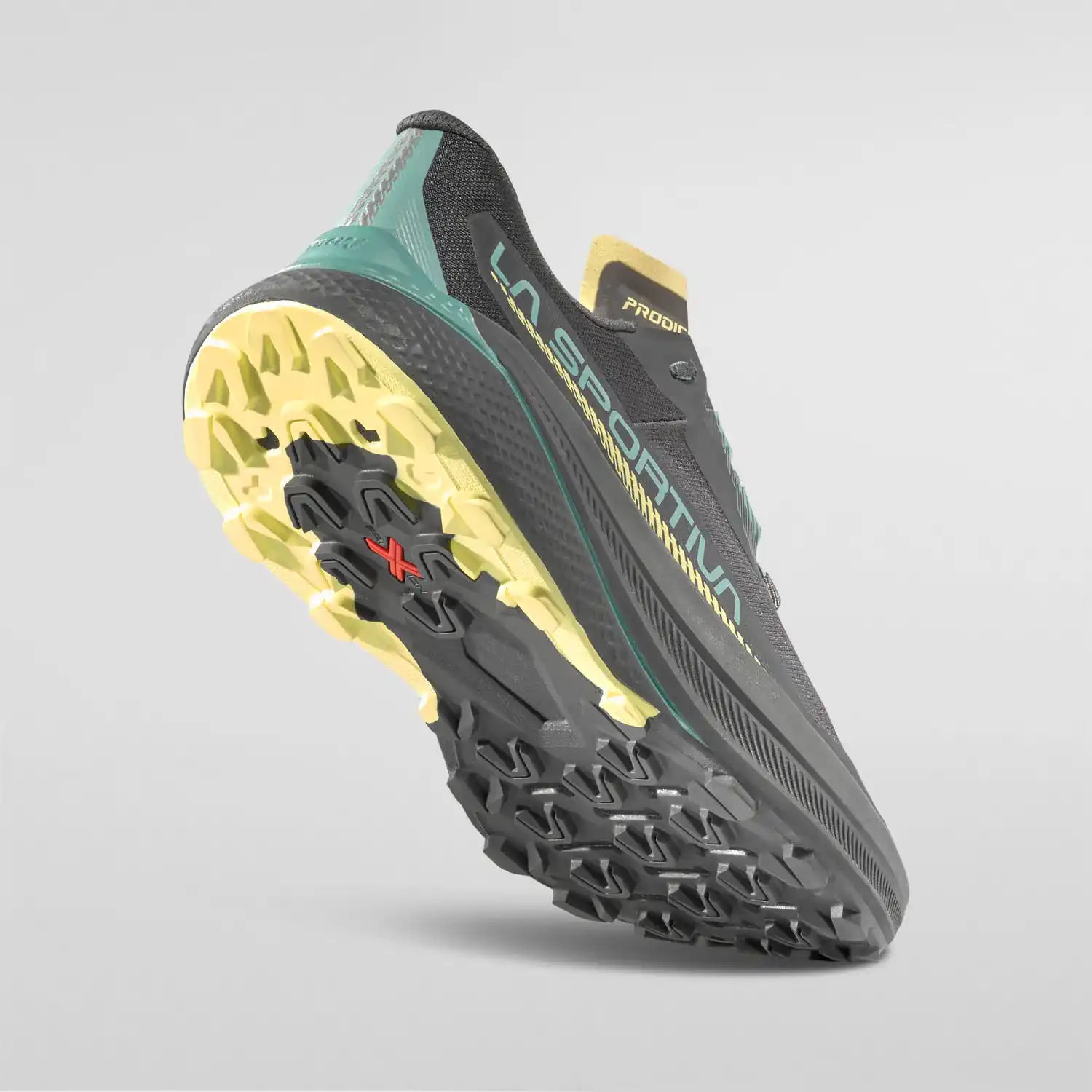 La Sportiva Prodigio Womens Trail Running Shoe - Carbon/Juniper - Clearance
