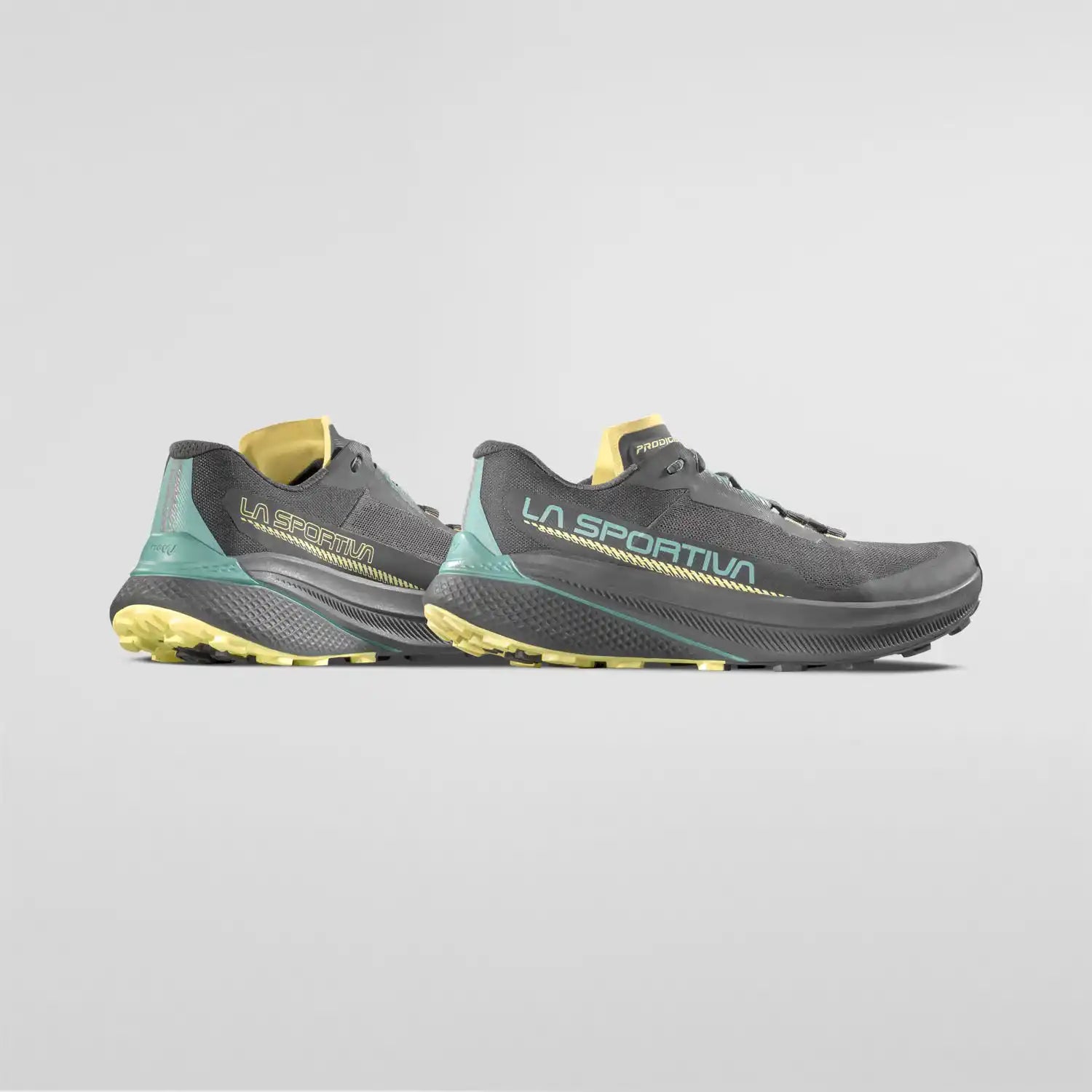 La Sportiva Prodigio Womens Trail Running Shoe - Carbon/Juniper - Clearance