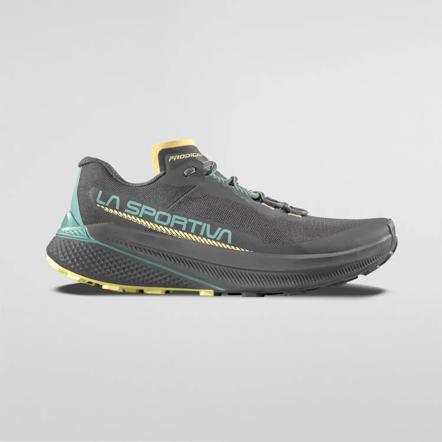 La Sportiva Prodigio Womens Trail Running Shoe - Carbon/Juniper - Clearance
