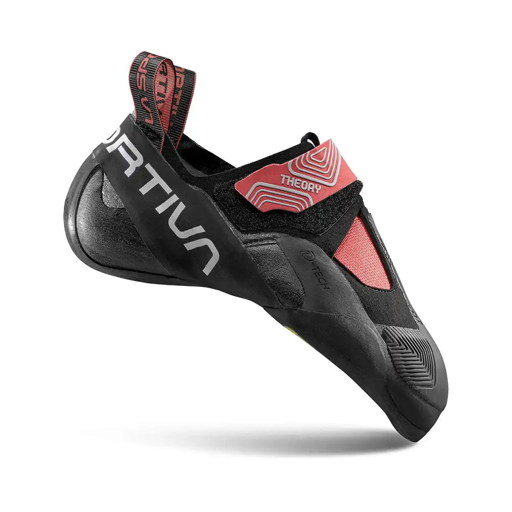 La Sportiva Theory Womens Climbing Shoe Yellow Black Colour Hibiscus_Black