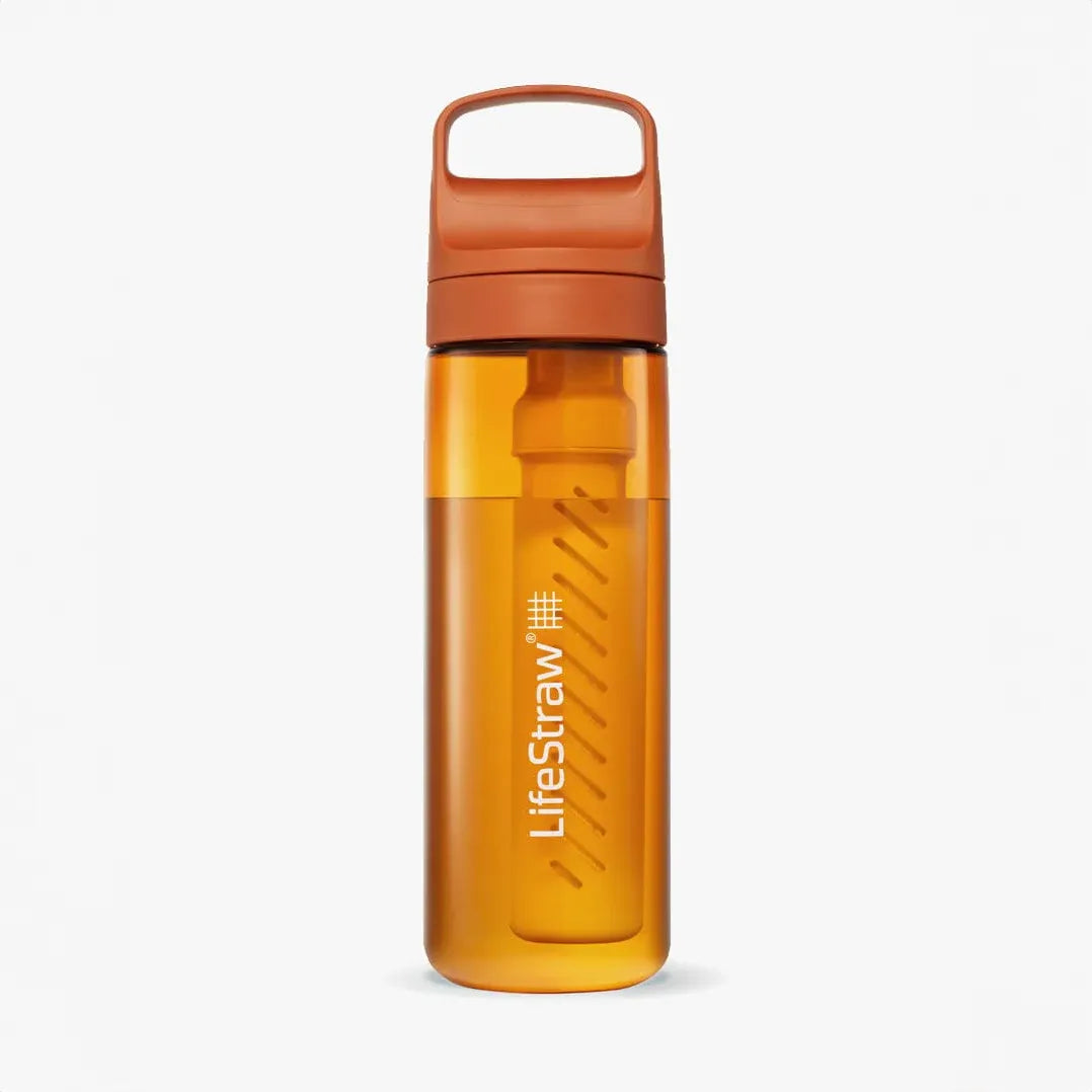 LifeStraw Go 2.0 Water Filter Bottle - 650ml Colour Orange