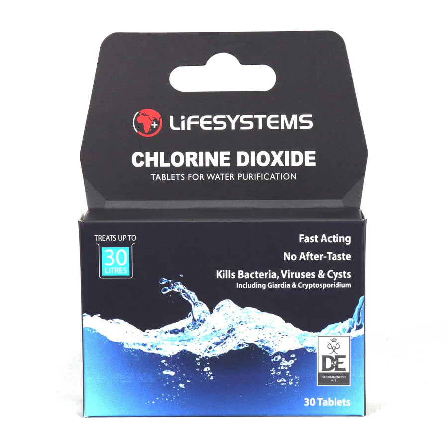 LifeSystems Chlorine Dioxide Water Purification Tablets - 30 Tablets