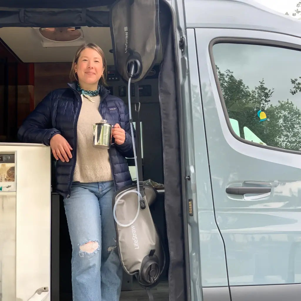 LifeStraw Peak Series Gravity Water Filter System with Safe Water Storage Bag - 8L + 8L