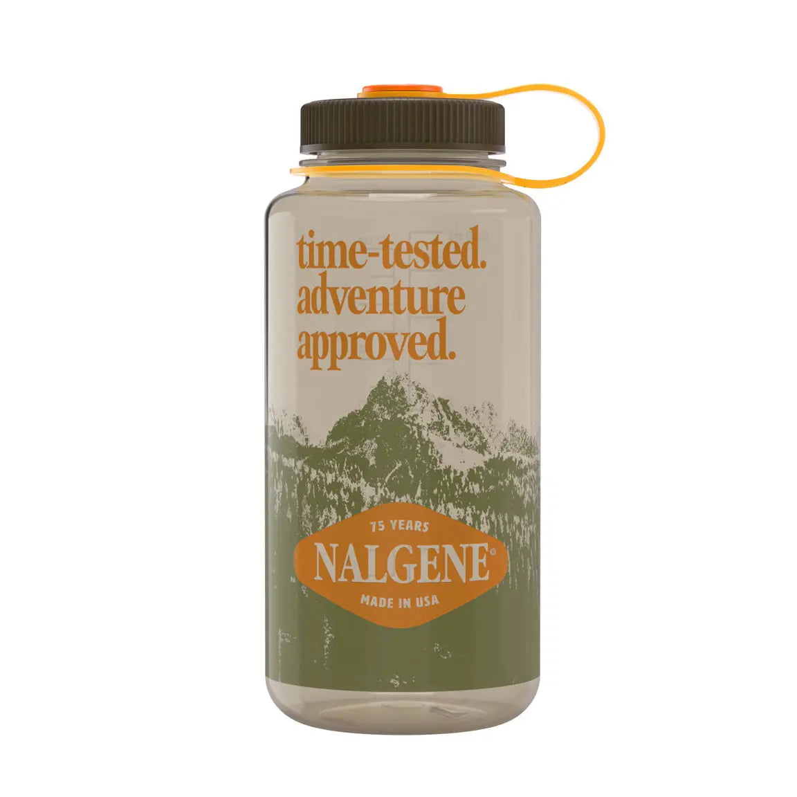 Nalgene Wide Mouth Sustain Bottle 75Th Anniversary 1L Colour Brown_Orange