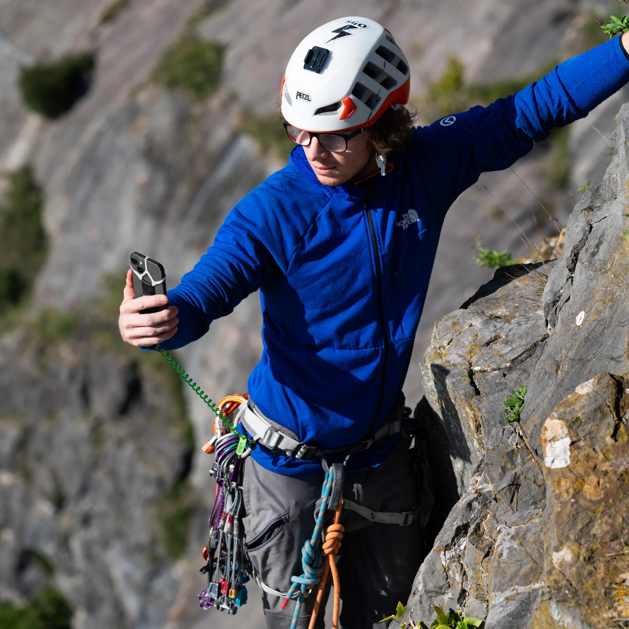 Never Let Go Phone Harness Case