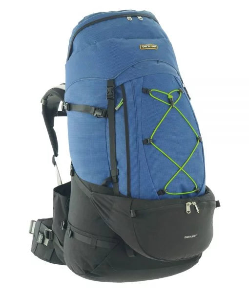 One Planet Tarkine 80L Hiking Backpack Pacific Black Colour Pacific Black