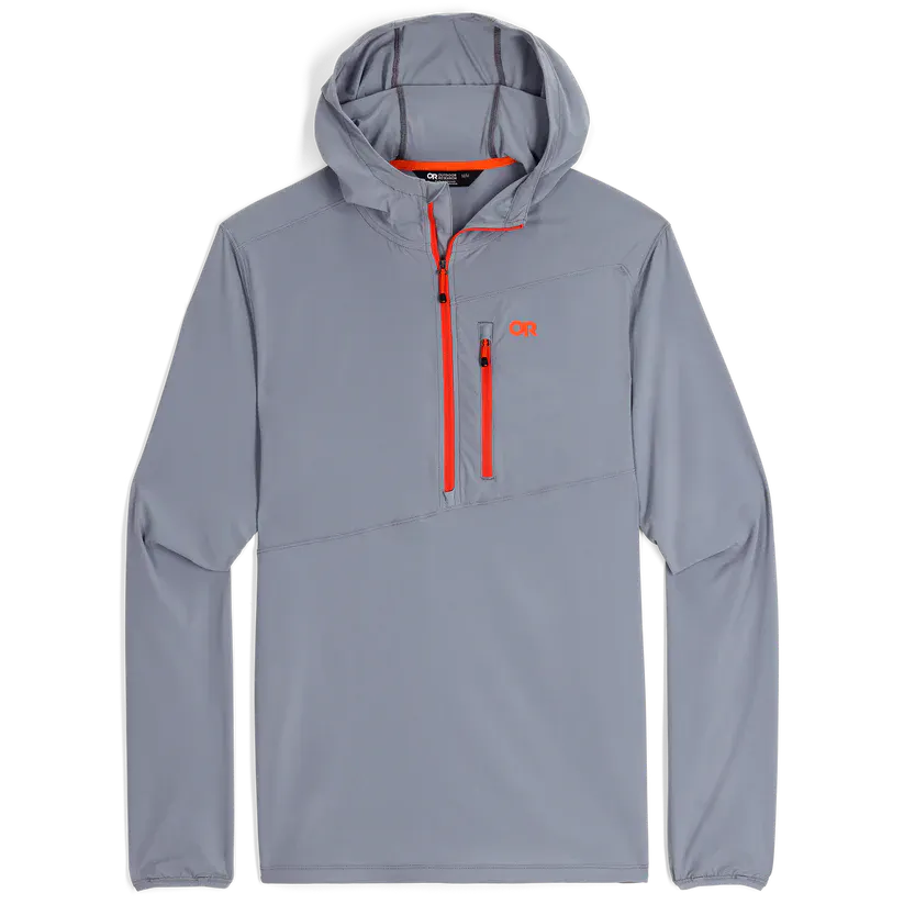 Outdoor Research Astroman Sun Mens Long Sleeve Hooded Top Colour Slate