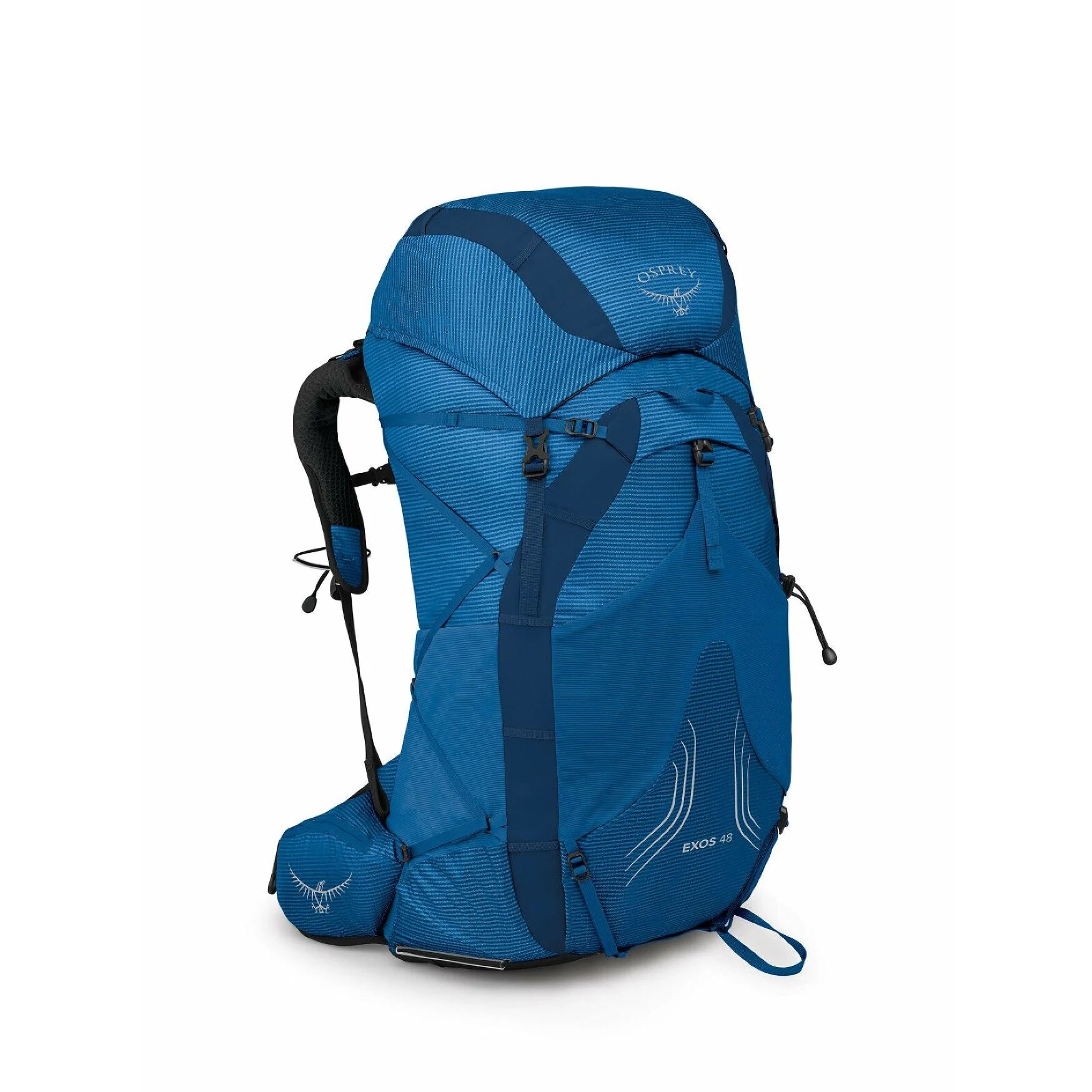 Osprey Exos 48 Litre Mens Hiking Backpack Tungsten Grey 1 Colour Blue Ribbon