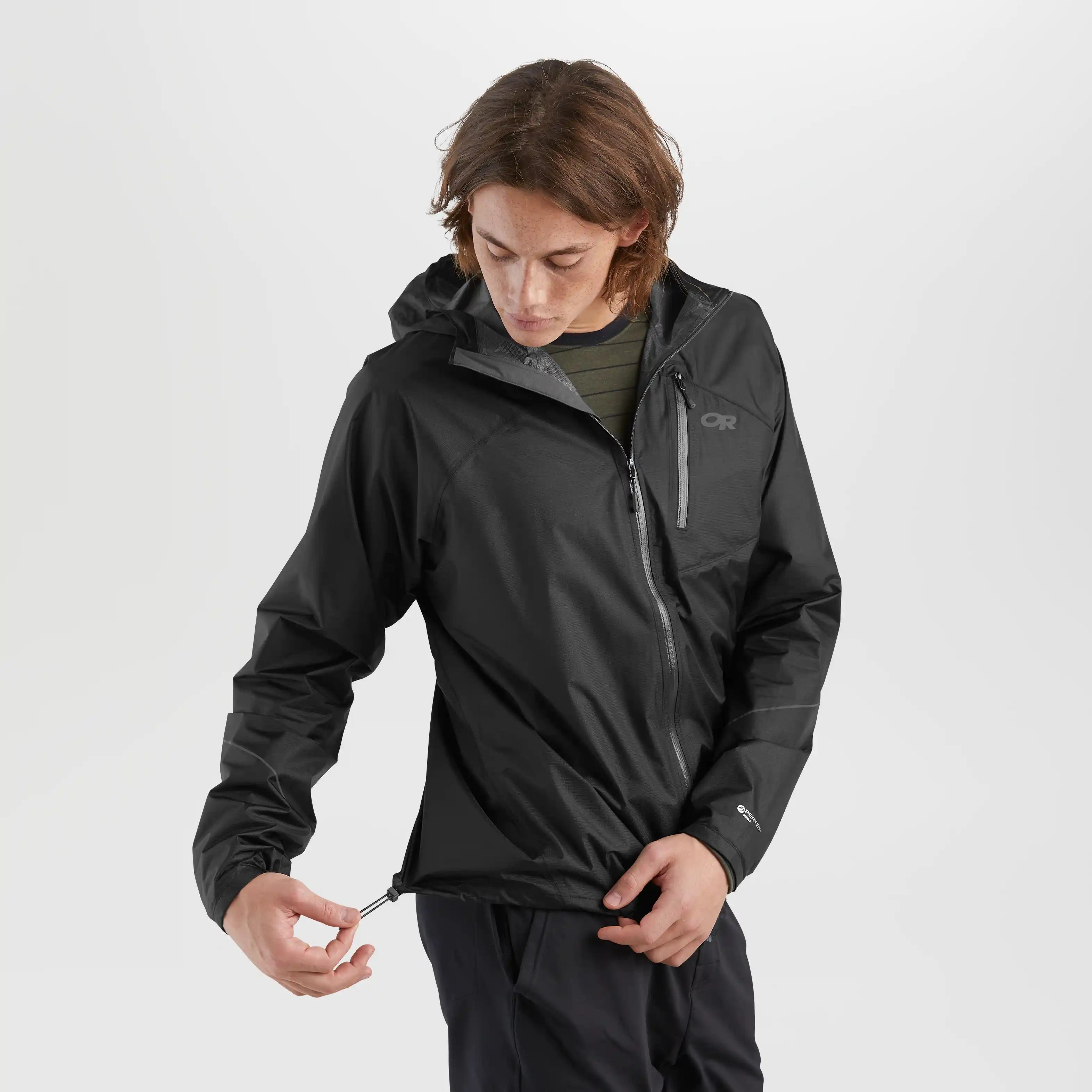 Outdoor Research Helium Mens Waterproof Hooded Jacket