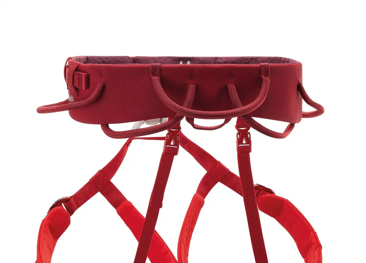 Petzl Adjama Climbing Harness - Dark Red