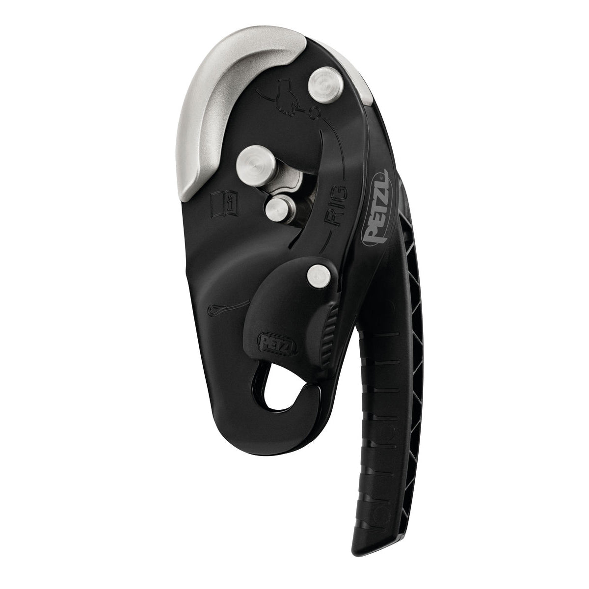 Petzl Rig Industrial Climbing Descender Colour Black