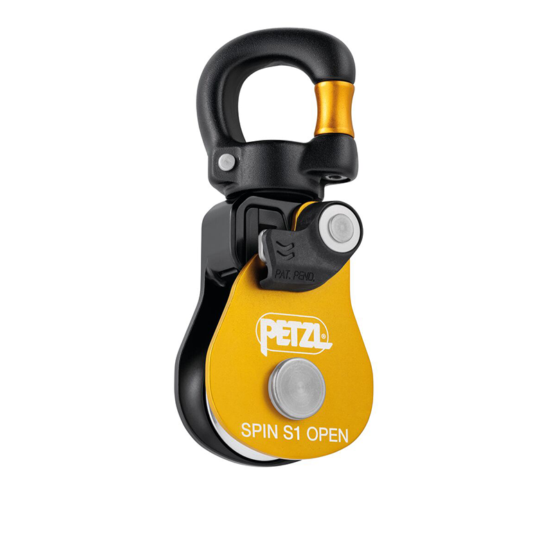 Petzl Spin S1 Open Pulley With Swivel Colour Yellow