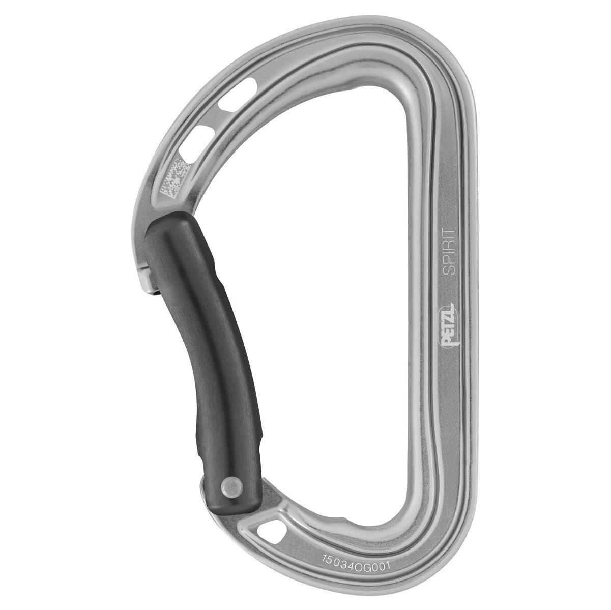 Petzl Spirit Bent Gate Climbing Carabiner 1 Colour Grey