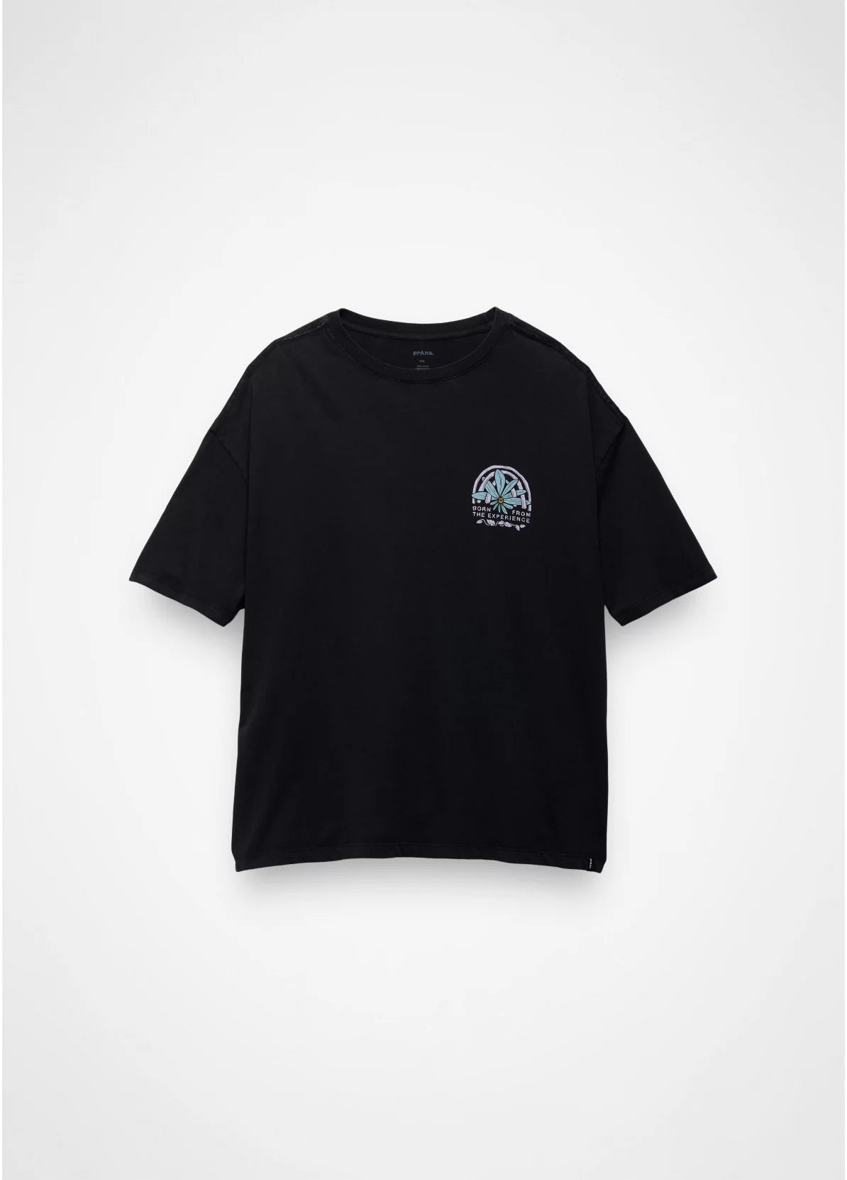 prAna Everyday Graphic Oversized Womens T-Shirt Colour Black