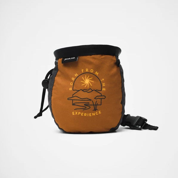 Prana Graphic Climbing Chalk Bag With Belt 2 Colour Clay