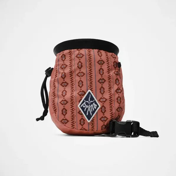 Prana Graphic Climbing Chalk Bag With Belt 2 Colour Terracotta