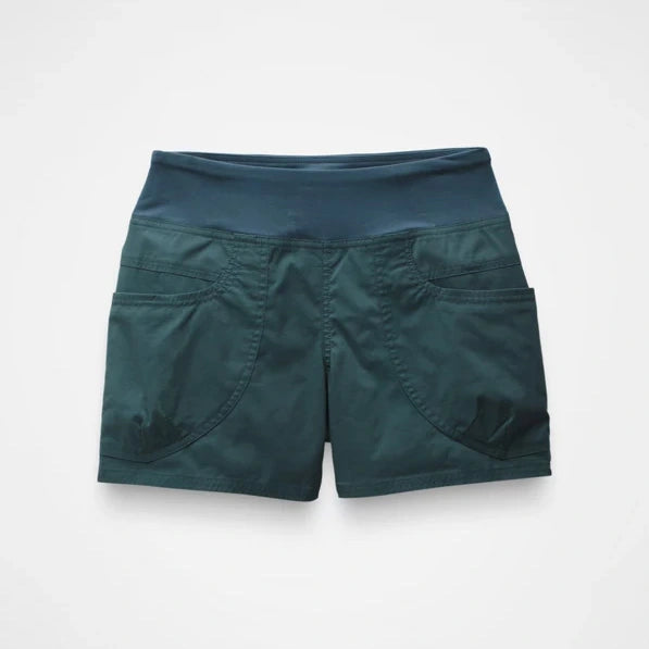 Prana Kanab Womens Shorts 5 Inseam Colour Grey Blue