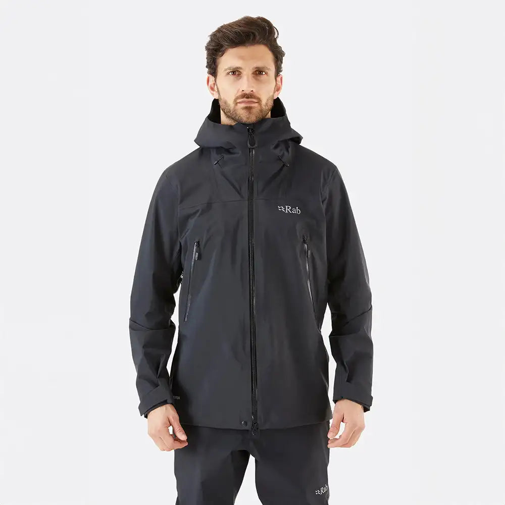 Rab Kangri Gtx Mens Hooded Jacket Colour Black