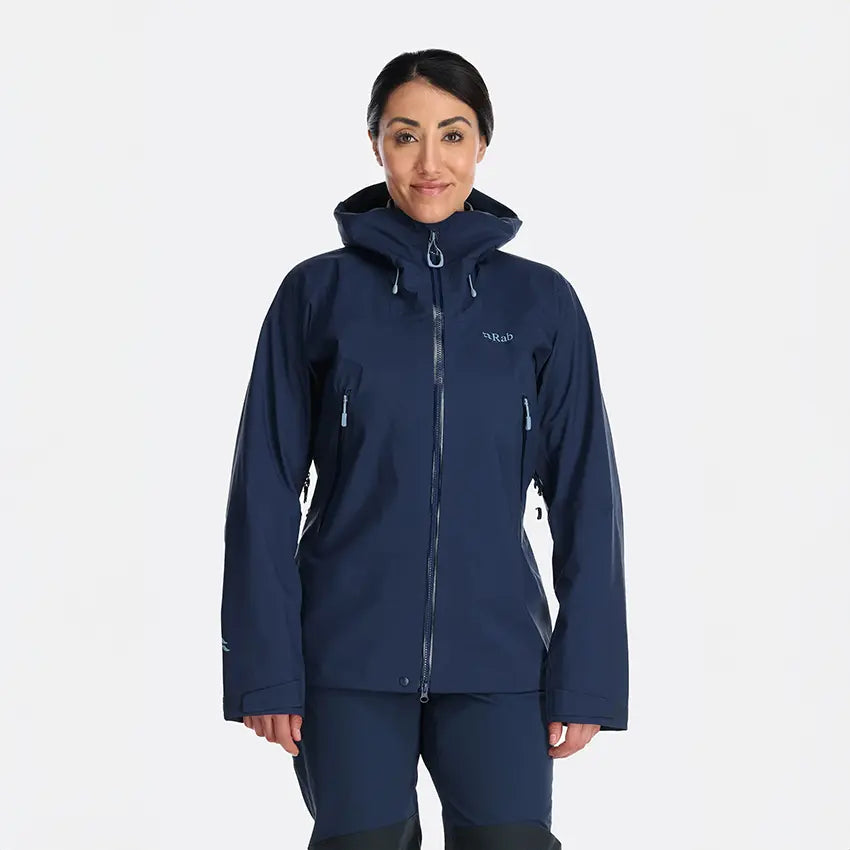 Rab Kangri Gtx Womens Hooded Jacket Colour Deep Ink