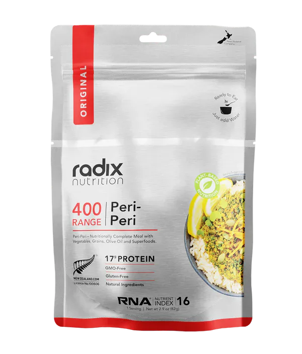 Radix Nutrition Original Plant Based Meal 400Kcal Colour Peri Peri