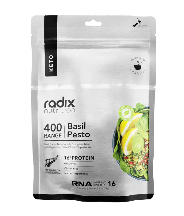Radix Nutrition Keto Plant Based Meal 400Kcal Colour Basil Pesto
