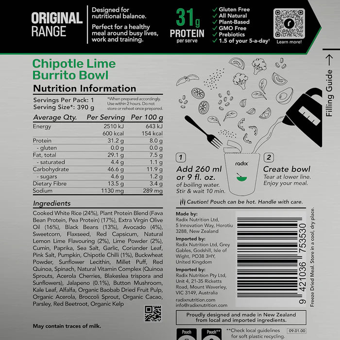 Radix Nutrition Original Meal - 600Kcal