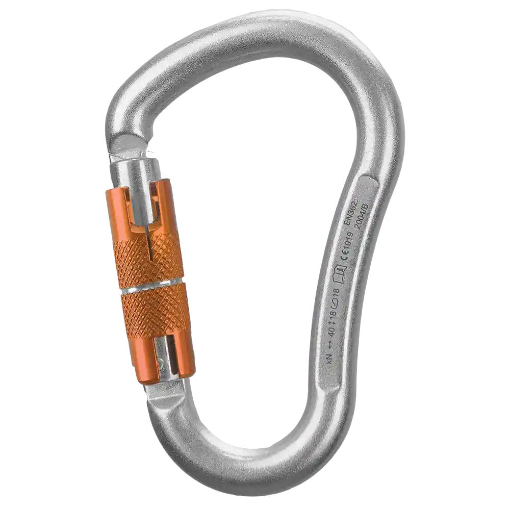 Rock Empire Magnum Steel Triple Lock Climbing Carabiner Colour Silver