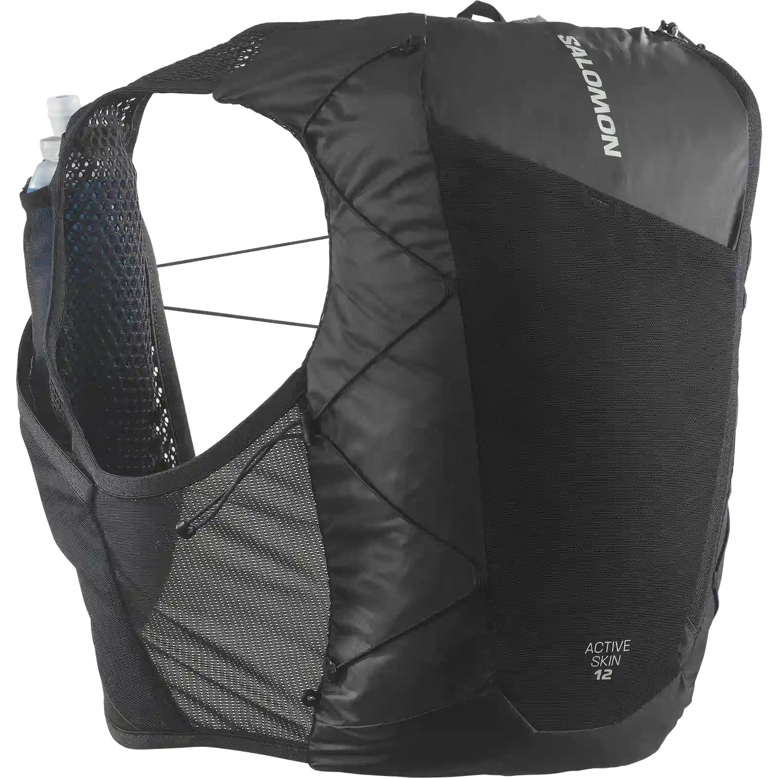 Salomon Active Skin 12 Litre Set Unisex Running Vest Colour Black