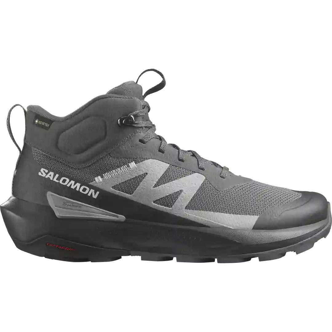 Salomon Elixir Activ Mid Gtx Mens Hiking Boot Magnet Phantom Sharkskin Colour Grey