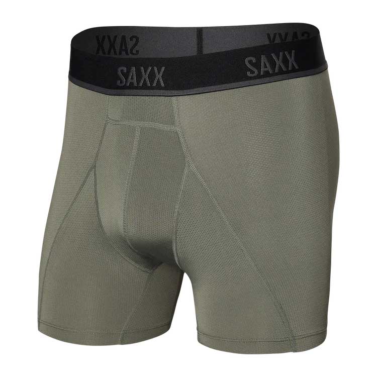 Saxx Kinetic Hd Light Compression Mesh Boxer Brief Colour Cargo Grey