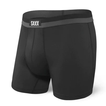 Saxx Sport Mesh Mens Boxer Fly Brief 1 Colour Black