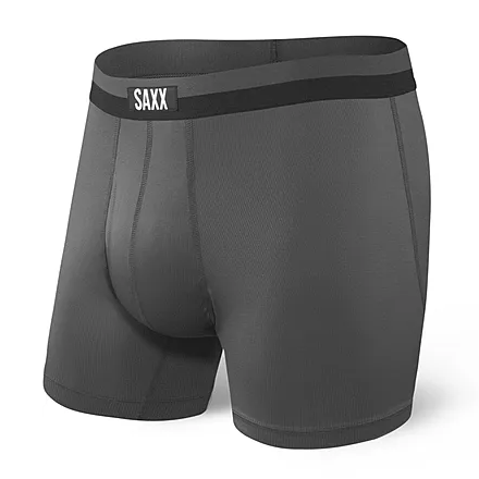 Saxx Sport Mesh Mens Boxer Fly Brief 1 Colour Graphite